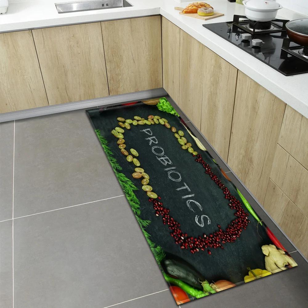 Bedroom Children Living Room Decoration Corridor Bathroom Non-slip Rug Fruit Pattern Kitchen  Home Door Mat