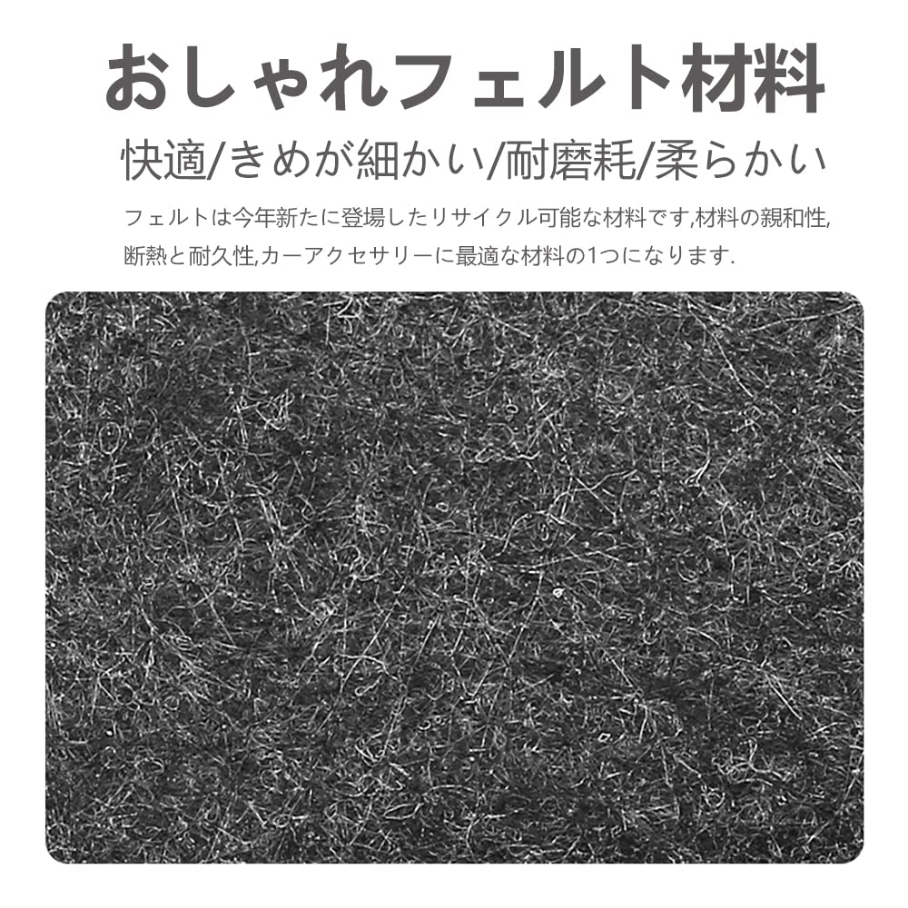 [Fumezu] Car Glasses Case, Sunglasses Storage, Leather Glasses Bag, Universal Sunglasses Case, Felt Material,