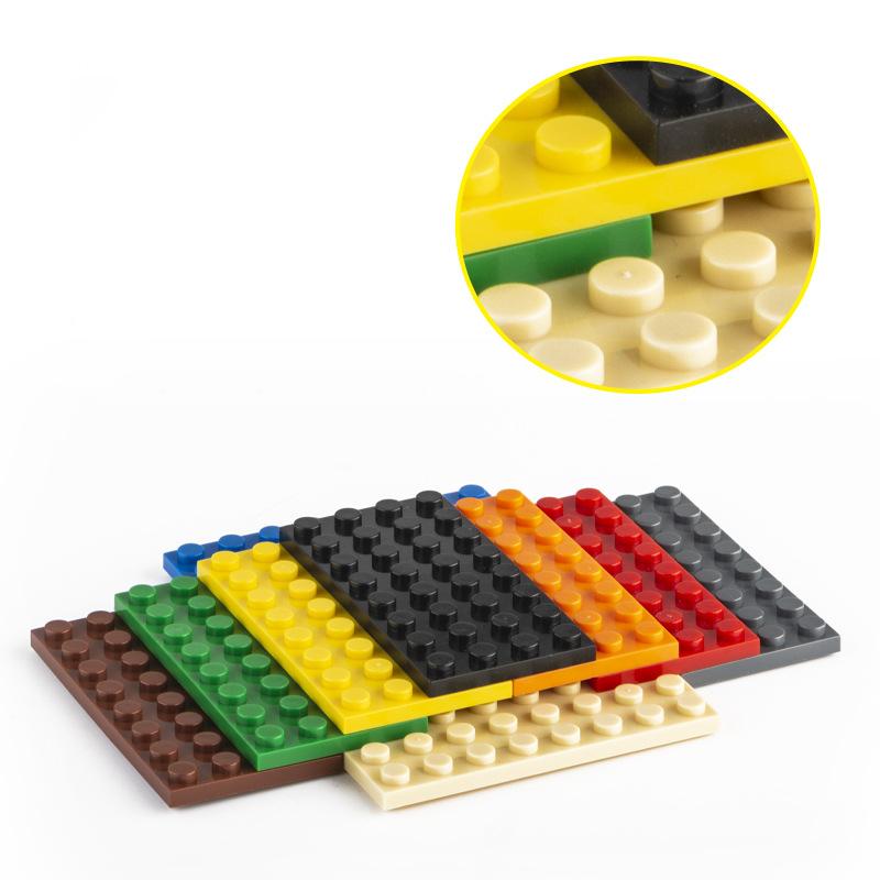Non-Toxic 20 Pcs 4X8 Dots Baseplate Particles Building Blocks Plate 3035 Bricks Accessories Diy Classic Educational Children Toys