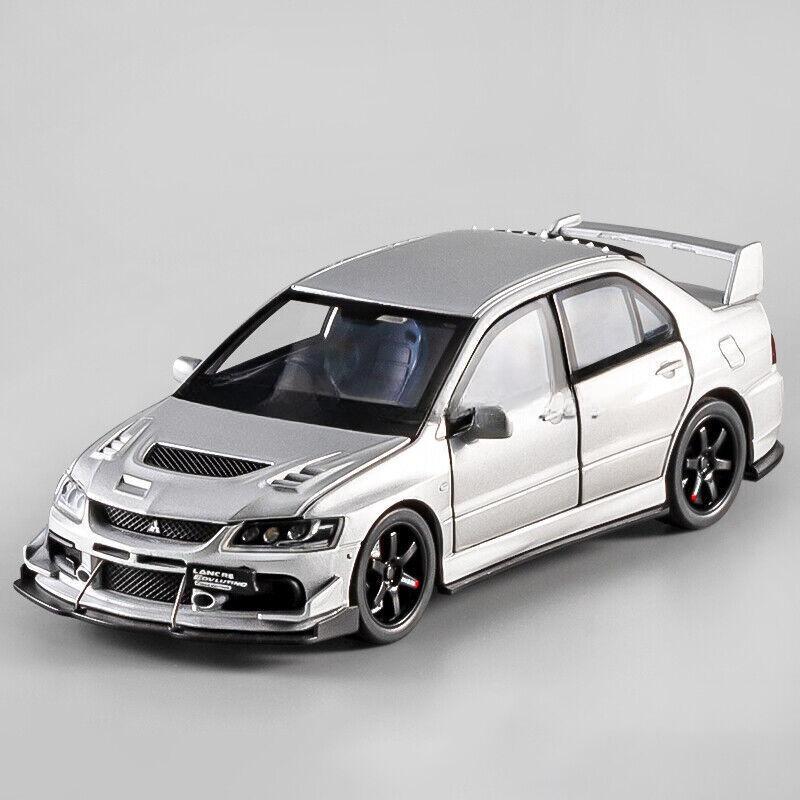 1/32 Mitsubishi Lancer EVO IX Modelo de Coche Diecast Juguete Coleccionable Sonido y Luz