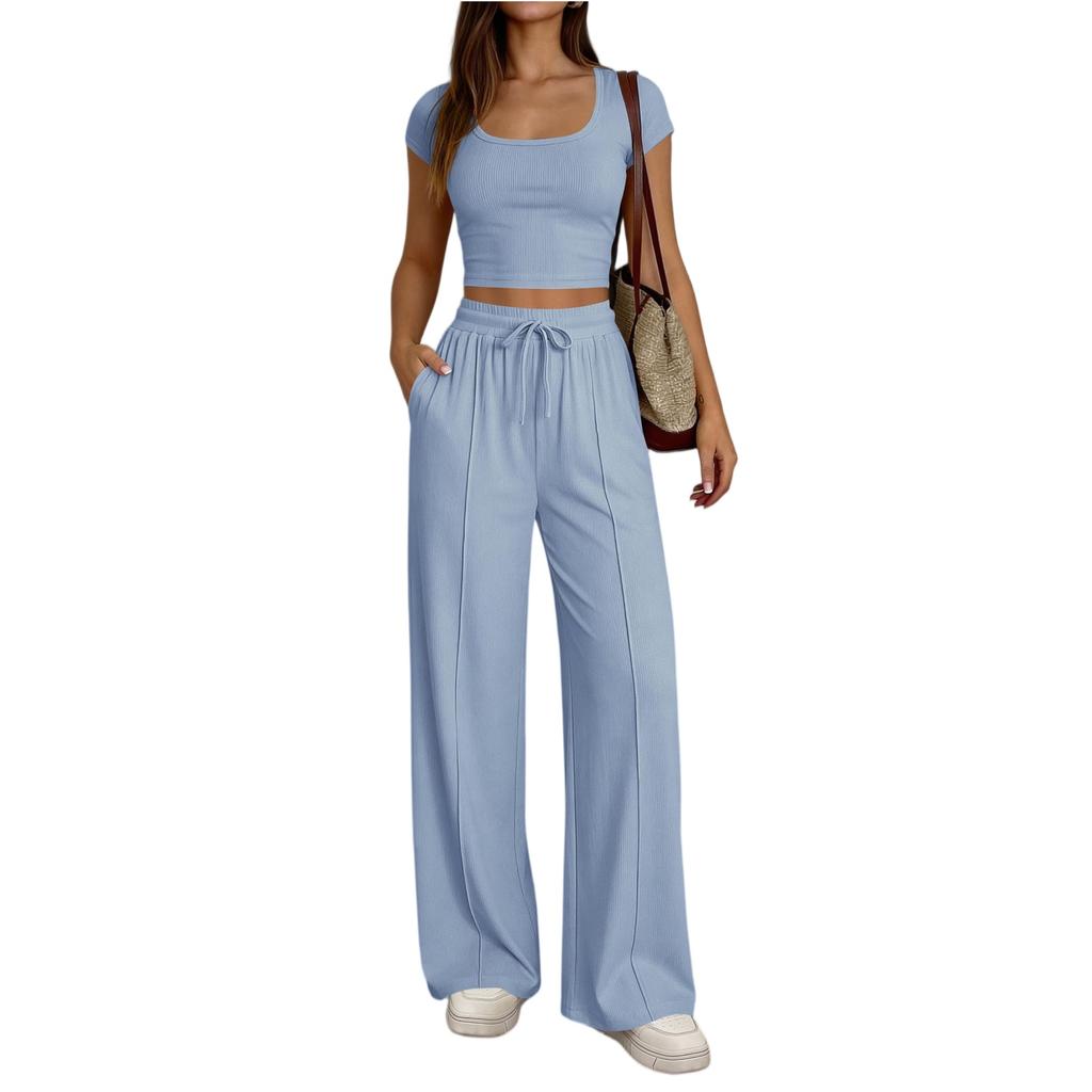 Moderiktig och färgglad casualkostym för kvinnor