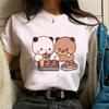 Bubu Dudu T-shirt Women Manga Designer Anime Top Girls Pattern Funny Clothes Womens Cute Casual T-shirt
