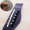 Pack of 6  Acoustic Guitar Ebony String Post Inlaid Abalone Dot String Nails  Nail Starter