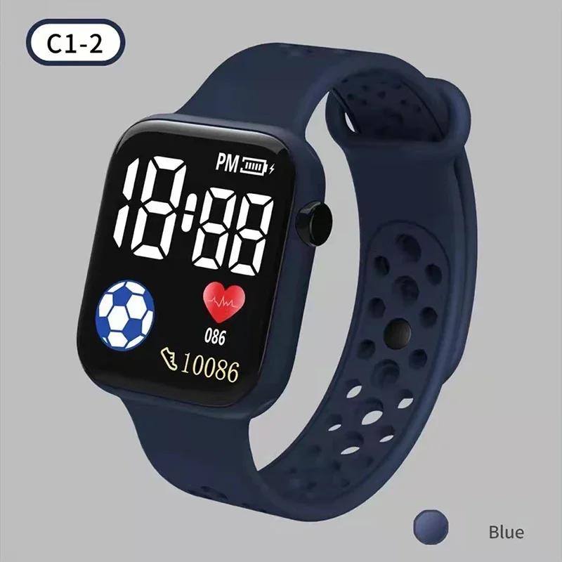 Kinderuhren LED Digital Kinderuhr Silikonarmband Cartoon Elektronische Armbanduhr Sportuhr für Jungen und Mädchen Geschenke