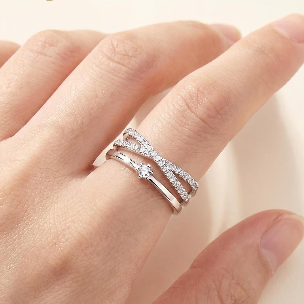 Copper Simple Fine 5A Zircon Classics Rings For Women Cassic Wedding Engagement Wedding Bands Fine Jewelry Gift