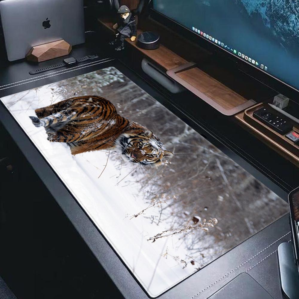 Lion Tiger Large Mouse Pad PC Computer Game MousePads Desk Keyboard Mats Rubber Anti-slip Mouse Mice Mat 40x90 30x80 CM