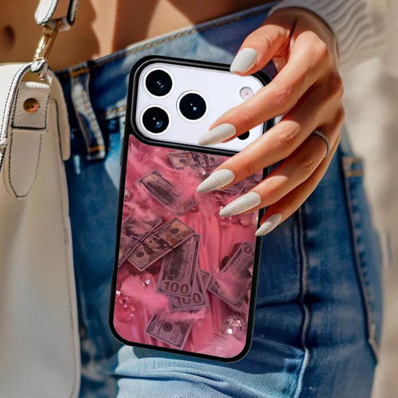 Pink Aesthetic Phone Case For iPhone 17 Air 14 15 13 12 Max Cover For Apple 16e 11 Pro Max Plus Coque