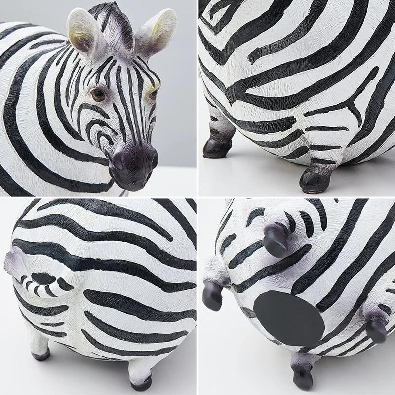 Zebra-Statue, Tierfigur, Kreativität, Stil, nordischer Wohnaccessoires, Heimdekoration, Hausfiguren, Bürodekoration, Geschenk