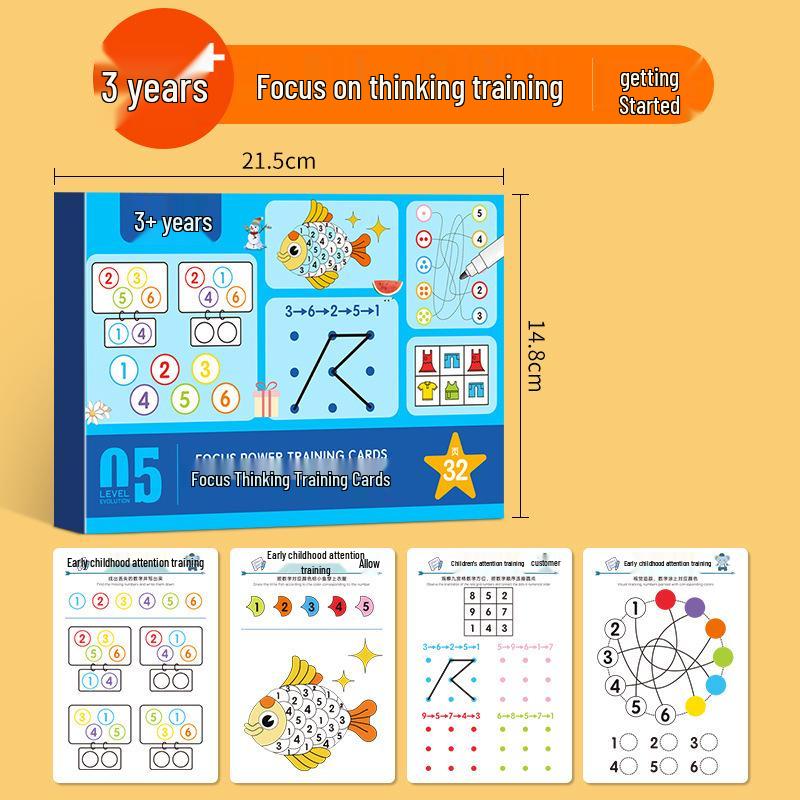 Kids' Erasable Pen Control & Concentration Training Toy - Fun & Educational for Logical Thinking