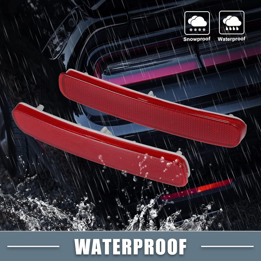 Rear Bumper Reflector Light 81920-0E021 81910-0E041 for Toyota Highlander 2011-2013 Left Right Side Red 1 Pair