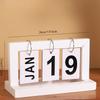 1PC Wooden Flip Calendar Desk Calendar Home Decoration Living Room Porch Office Desktop Wine Cabinet Decoration