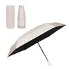 Lightweight Parasol UV Protection Complete Sun Manual Compact Folding Umbrella with 4cm Wide Band and Storage UV Suitable for Sunny and Rainy and Gift