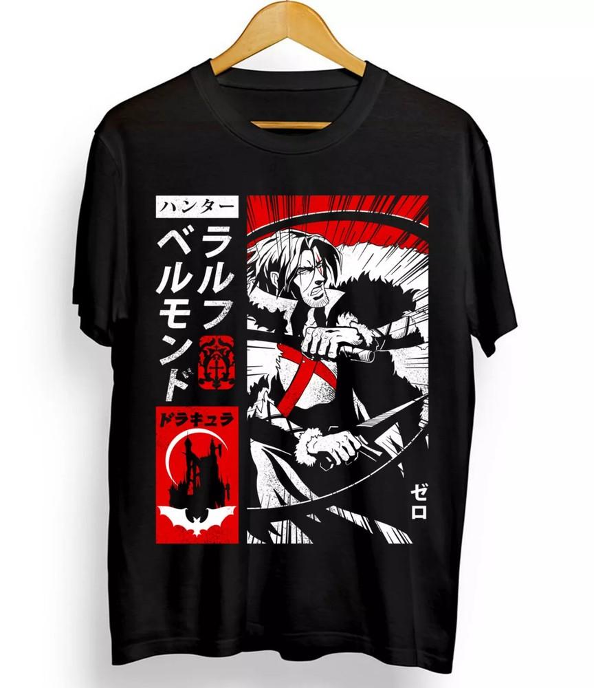 Castlevania T-shirt Symphony Of The Night Sypha Belnades,anime T-Shirt Black Unisex T-Shirt S