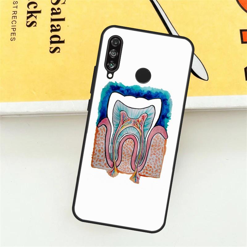 Dental Definitions Tooth For Huawei Nova 3i 7i 8i 11i Y60 Y70 Y90 Y61 Y91 Nova 11 9 10 SE P30 Pro P20 P40 Lite Case