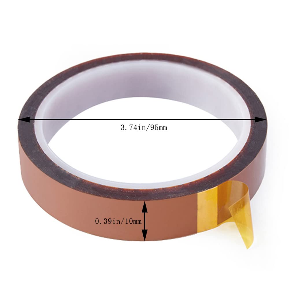 Insulation Tape, Heat Resistant Tape, Width 0.4 inches (10 mm) x Length 99.4 ft