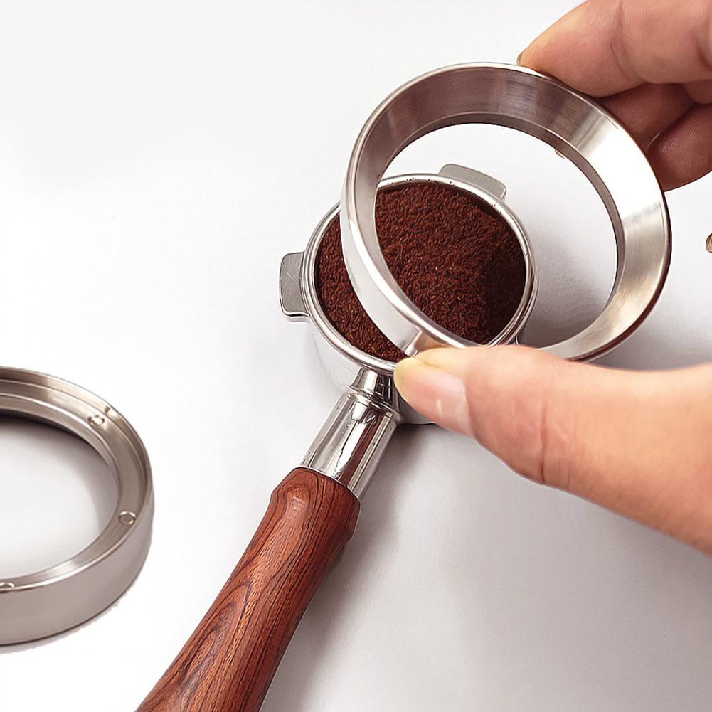 1 Stück 49MM Magnetischer Kaffee-Dosierring Aluminium-Dosierring Tassen-Trichter Kaffee-Filter-Ersatzring Kaffee-Pulver-Korb