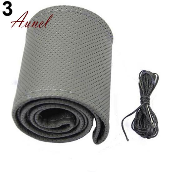 

Чехол для рулевого колеса автомобиля с нитью и иглой