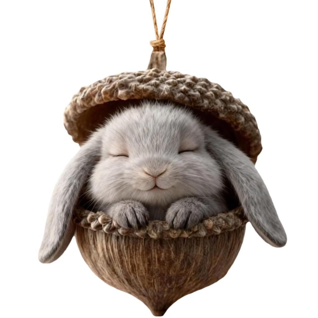 Leśne Ozdoby na Choinkę, Dekoracje Świąteczne, Urocze Ozdoby na Choinkę z Leniwcem, Prezent Dla Zakochanych.(2D)