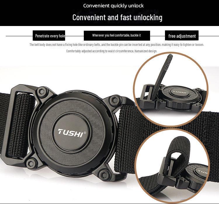 Pánský 3,8 cm multifunkční nylonový taktický tréninkový opasek