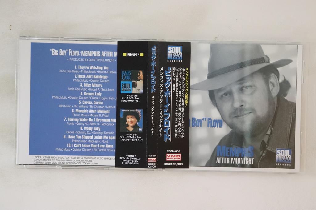CD BIG BOY FLOYD - Memphis After Midnight none Soul Trax Recor Japan Obi Soul/Funk Used