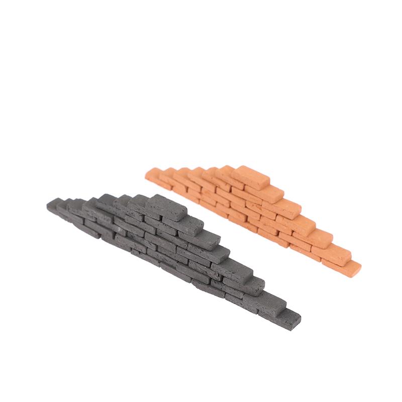 50 ks Model cihly pro domeček pro panenky DIY Miniaturní stavební modelování krajiny Cihlová hračka
