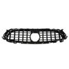For Panamericana GT   Grille With Camera Holes Replacement for   EClass W213 C238  13 Facelift 2021+(Gloss Black )