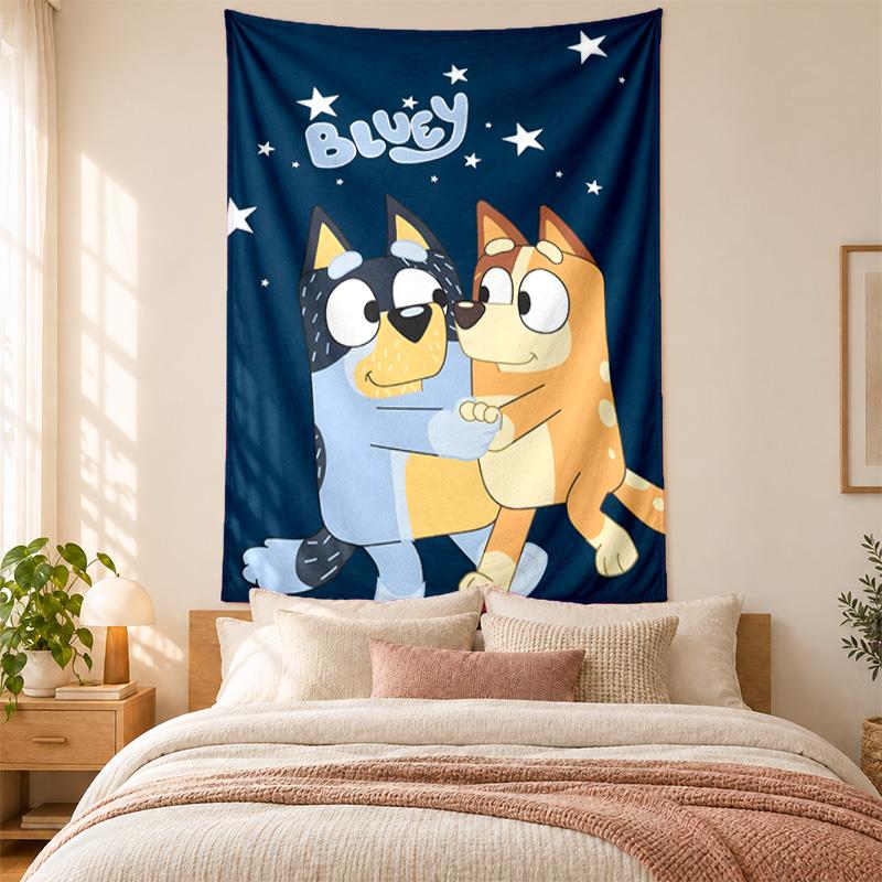 Bluey Tapestry highquality for decorating living room bedroom dorm walls ideal as bedroom wallart orholiday gift