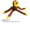 Interactive Monkey Plush for Dogs Cats Soft Bite-Resistant Chew Toy with Sound Pet Anxiety Relief Toy for Teeth Cleaning And Teething