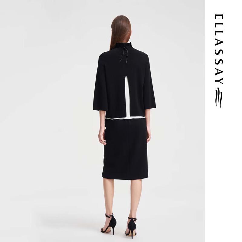 ELLASSAY Women's Slit Knit Two-Piece Set