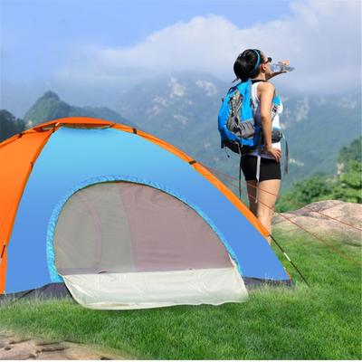 2 Person Tent Windproof Double Door Single Layer Camping  Tent Of Oxford Cloth
