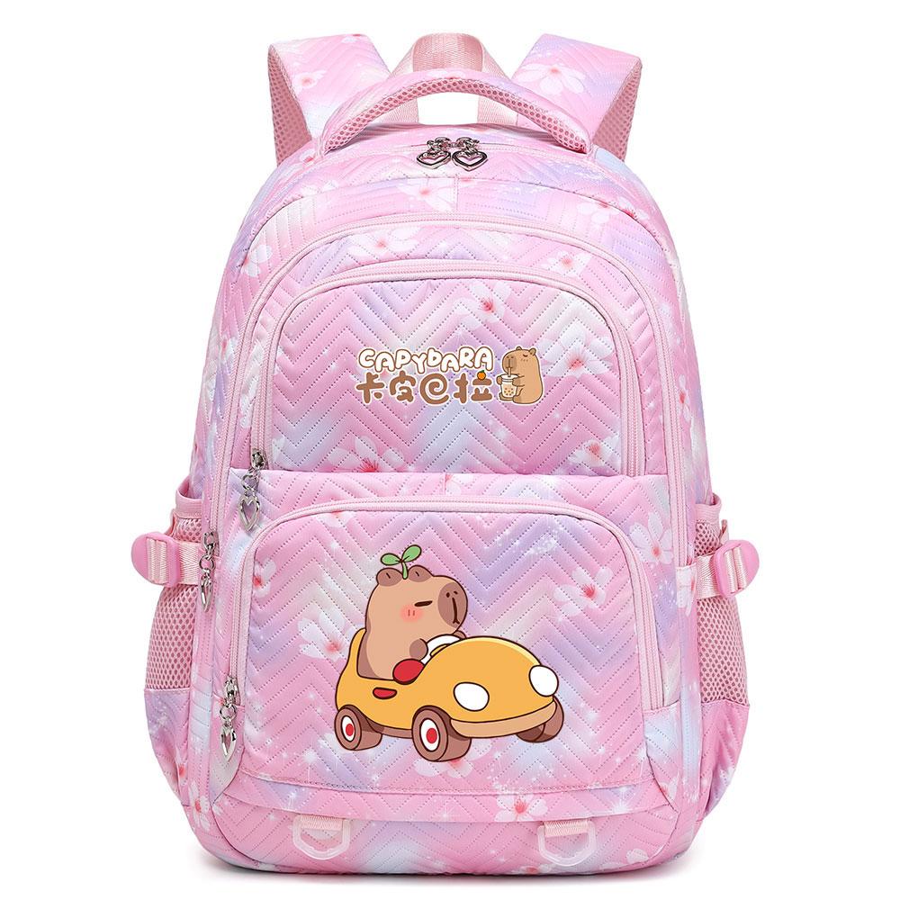 Cute Capybara Student Waterproof Backpack Girls Kids Back To School Book Bags Teenagers Schoolbags Women Travel Bagpack Mochila