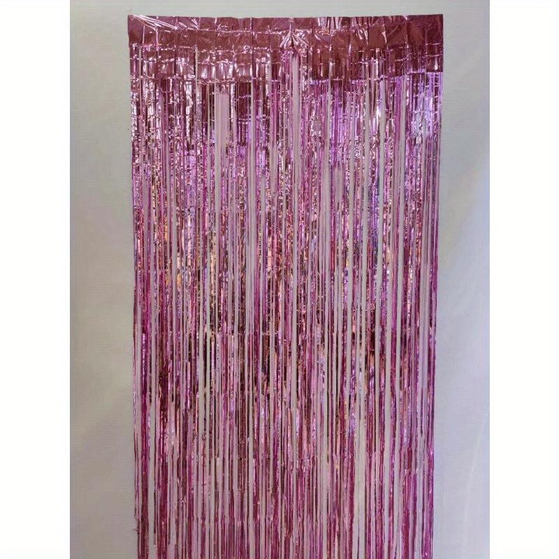 1pc Plastic Tassel Curtain, Modern Fringe Rain Curtain For Party
