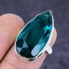 Indicolite Tourmaline Gemstone Handmade 925 Sterling Silver Ring Size 5 E6E45