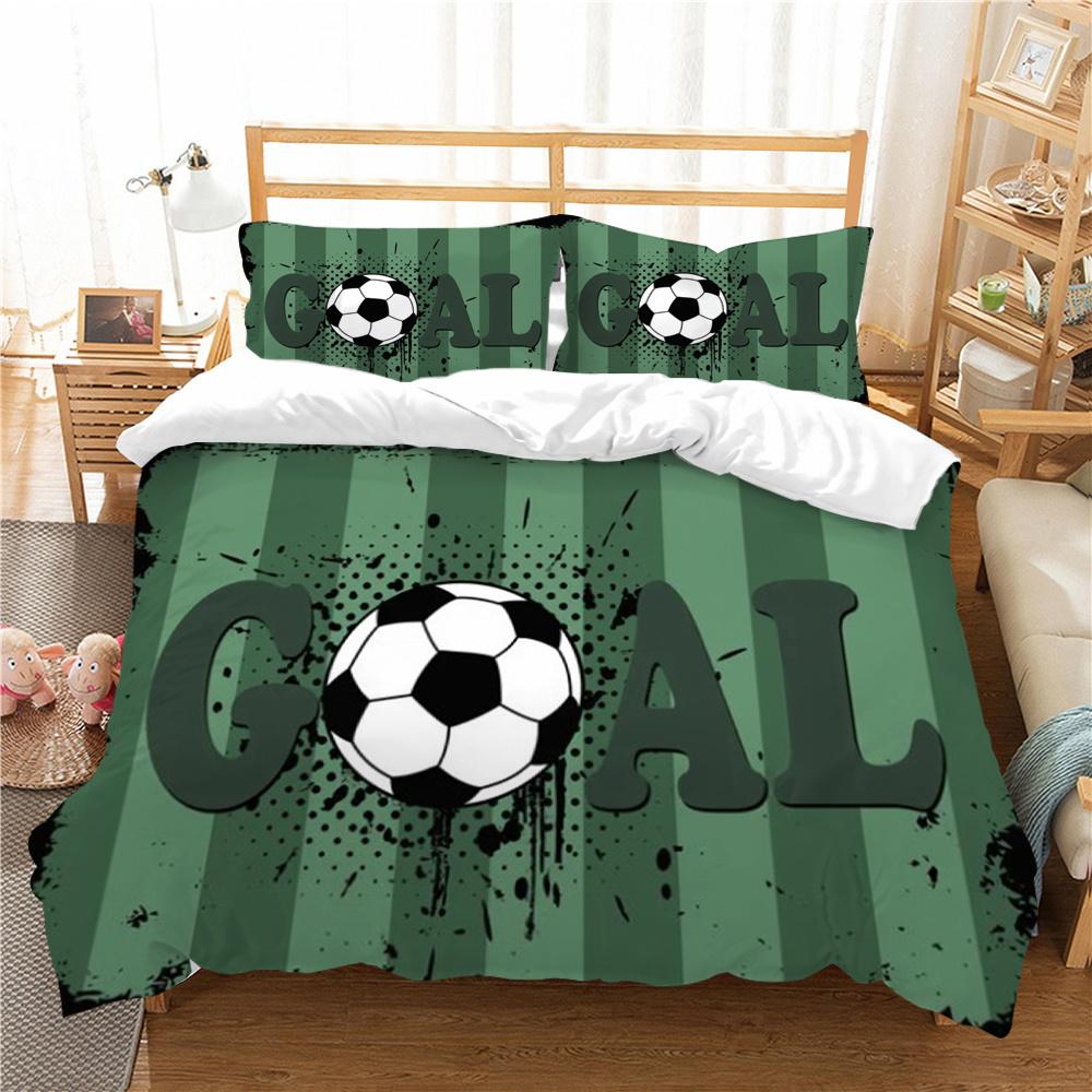 Duvet Cover Football Quilt Cover Queen Size Bedding Home Textiles 3D Printed Children Teen Soft Bedding Cover Set