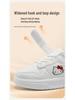 Cartoon Girls' Sports Shoes: Versatile White Non-Slip Skate Shoes for Kids, 2025 Autumn/Winter Collection.