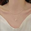 Double-layered Freshwater Necklace for Women, Stylish and Sparkling Design, Cool and Elegant Style, Collar Chain
