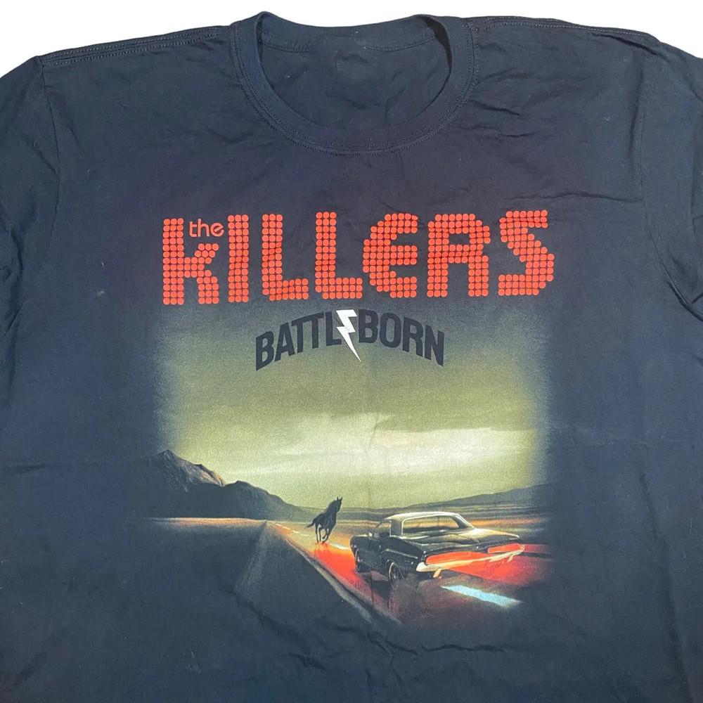 The Killers Battle Born US Tour 2012 Концертный Подарок Для Фанатов S to 5XL Футболка BM663 Унисекс Футболка XXXXL