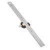 Durable 12 Inch Steel Ruler 30cm Aluminum alloy Metric Imperial Ruler Silver Precision Measuring Tool Workshop