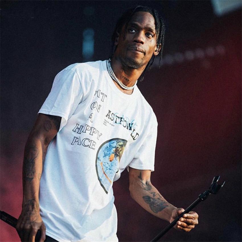 Модная хип-хоп футболка Cactus Jack для мужчин и женщин с принтом ASTROWORLD, логотипом, для пар, влюбленных, в стиле Харадзюку S