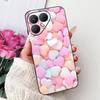 For Tecno Pova 7 Pro Ultra Case Flower Heart Painted TPU Soft Silicone Case Cover For Tecno Pova7 Pova 7Ultra Pro Phone Couqe