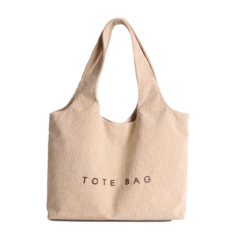 

Fashionable Single-shoulder Bag, College Student Commuting Tote Bag хаки