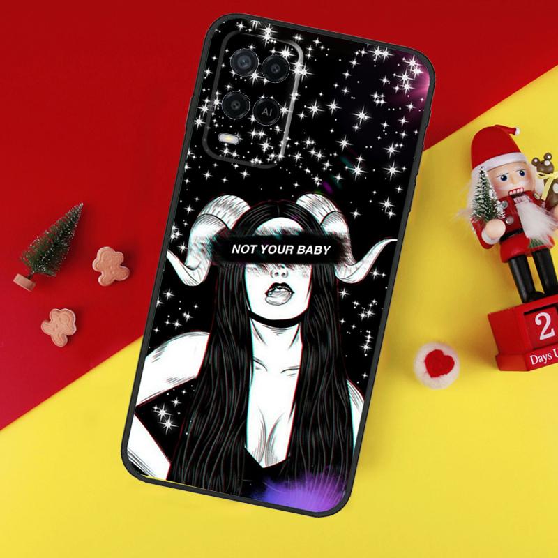 Aesthetic Devil Woman Bad Girl Case For Oppo A80 A60 A40 A15 A16 A17 A57 A94 A74 A54 A76 A96 A18 A38 A58 A78 A98 A6 A5 Pro