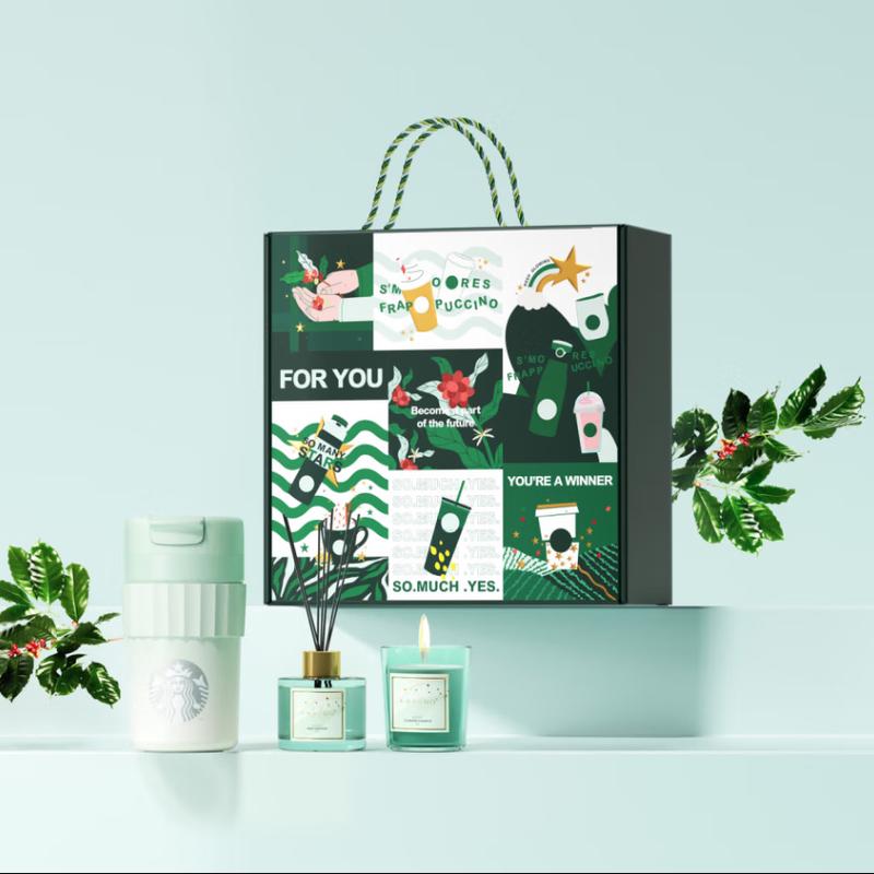 Starbucks Classic Gift Set: Insulated Tumbler & Flameless Diffuser