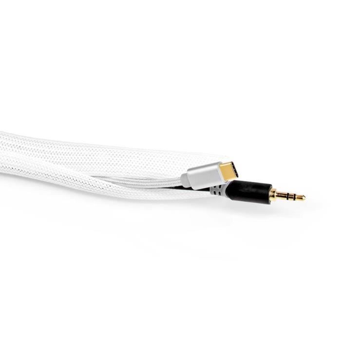 Manchon De Gestion Des Câbles - NEDIS - CMSL0015WT200 - 2.00 M - Blanc - Épaisseur Max 15 Mm
