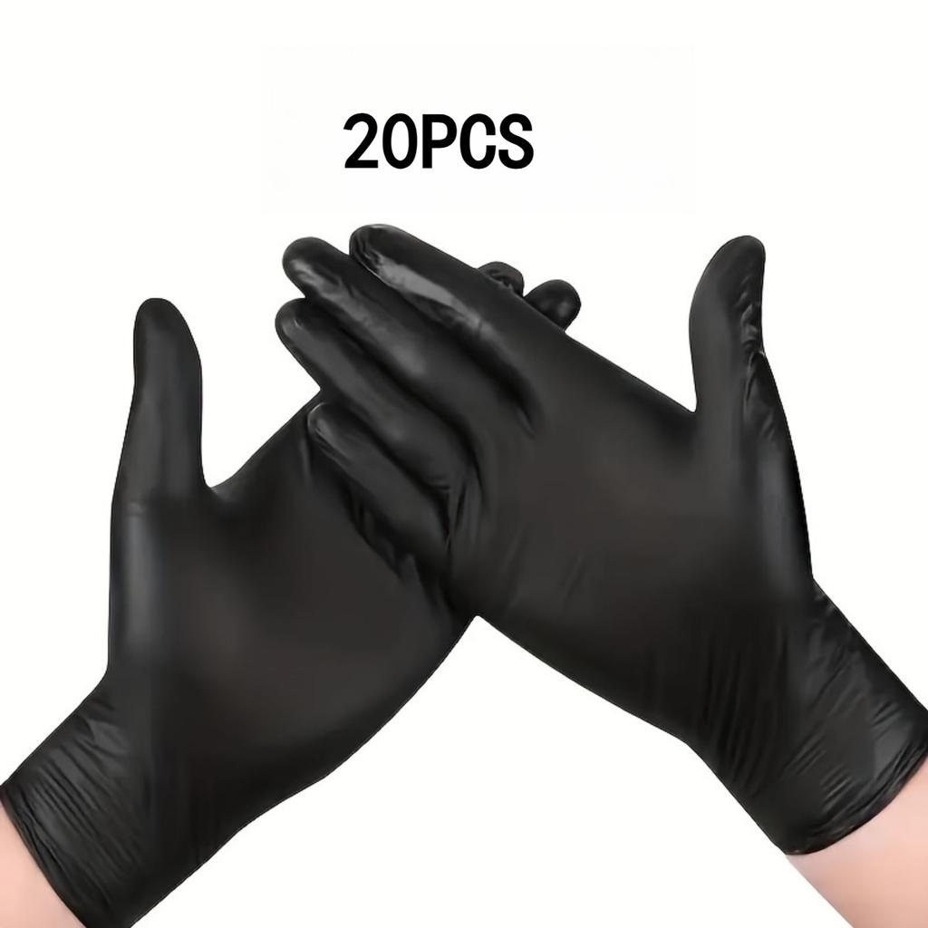 Black Disposable Gloves, Waterproof and Durable for Home Cleaning, Suitable for Kitchen Cleaning, Tattooing, Hair Dyeing, Pet Care, Beauty Salons