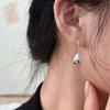 French Niche Simple Hollow Water Drop Shaped Ear Hook Femininity Personality Fashion Cold Wind Versatile Ear Jewelry