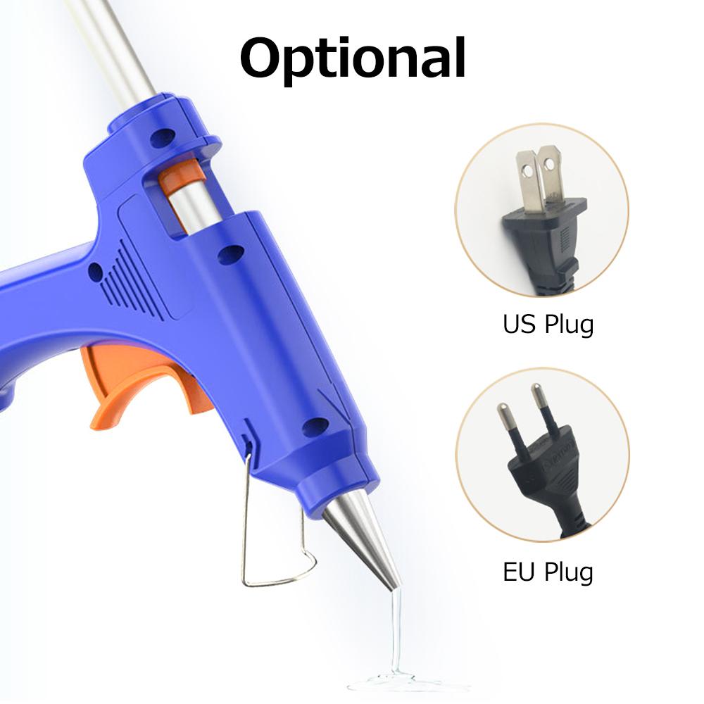 20W Portable Hot Glue Gun with 12 Glue Sticks Kids Handheld Mini Glue Gun Household Melt Glue Gun