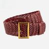 European and American French Ins Braided Belt Women's Retro Alloy Buckle Dress Belt Casual Women's Belt