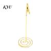 Metal Wire Name Card Stand Place Holder with Spiral Base, Table Numbers Display Wedding Number Holders Rack, Desktop Memo Photo Clip for Weddings And