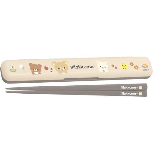 San-X Rilakkuma chopsticks & chopstick box KA27001 H30 x W190 x D15mm
